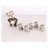 Lot of Vintage Miniature Porcelain Cat Figurines