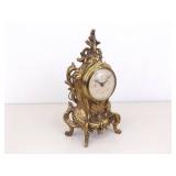 Vintage WORKING Victorian French Gilt Mantle Clock