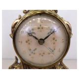 Vintage WORKING Victorian French Gilt Mantle Clock