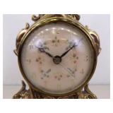 Vintage WORKING Victorian French Gilt Mantle Clock