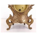 Vintage WORKING Victorian French Gilt Mantle Clock