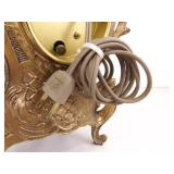 Vintage WORKING Victorian French Gilt Mantle Clock