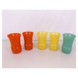 9 Piece Vintage Anchor Hocking Tumblers and Coffee Cups