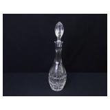 Liquor and Wine Bottle Pourers and Crystal Wine Decanter on an Anheuser-Busch Tray