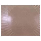 Lot of 3 Pink and 1 Purple Depression Glass Serving Trays