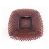 Lot of 3 Pink and 1 Purple Depression Glass Serving Trays