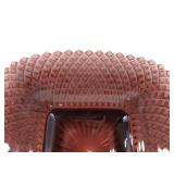 Lot of 3 Pink and 1 Purple Depression Glass Serving Trays