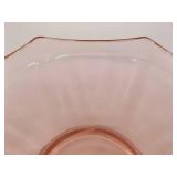 Lot of 3 Pink and 1 Purple Depression Glass Serving Trays