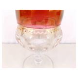 Lot of 9 Kings Crown Tumblers and Punch Glasses