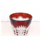 Lot of 6 Westmoreland and Bohemian Glass Tumblers and Bowl