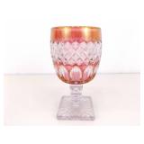 Lot of 6 Westmoreland and Bohemian Glass Tumblers and Bowl