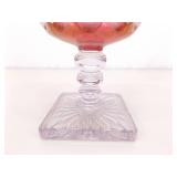 Lot of 6 Westmoreland and Bohemian Glass Tumblers and Bowl