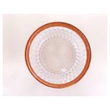 Lot of 4 Indiana Glass Diamond Point Ruby 10' and 5' Bowls