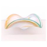 A Blown Murano Glass Bowl and Blown Artisan Bowl