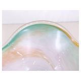 A Blown Murano Glass Bowl and Blown Artisan Bowl
