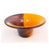 A Blown Murano Glass Bowl and Blown Artisan Bowl