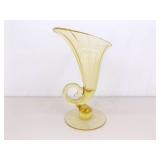 Cambridge Mandarin Gold Cornucopia 10' Vase