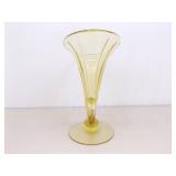Cambridge Mandarin Gold Cornucopia 10' Vase