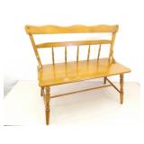 Solid Maple 2 Person Hallway Bench