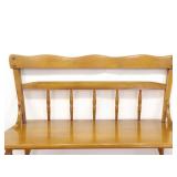 Solid Maple 2 Person Hallway Bench