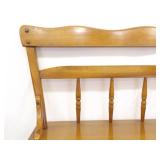 Solid Maple 2 Person Hallway Bench
