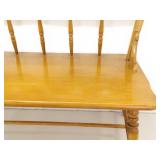 Solid Maple 2 Person Hallway Bench