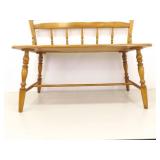 Solid Maple 2 Person Hallway Bench