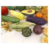 Large Lot of Prop Vegetables and Prop Breads