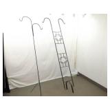 Achla Designs 83.5' (90' total) Double Pole Plant Trellis and Another Iron 69' (83' Total) One