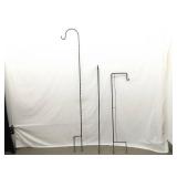 3 Iron Plant Trellises (Tallest is 62'/ 72' Total)