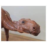 Vintage Camel theme Leather-wrapped Sculpture 14' x 10'