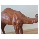 Vintage Camel theme Leather-wrapped Sculpture 14' x 10'