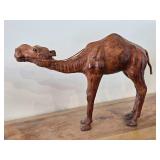 Vintage Camel theme Leather-wrapped Sculpture 14' x 10'