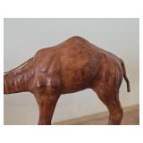 Vintage Camel theme Leather-wrapped Sculpture 14' x 10'