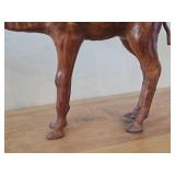 Vintage Camel theme Leather-wrapped Sculpture 14' x 10'