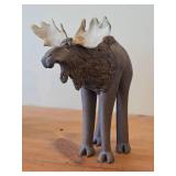 Vintage Moose theme Clay Pottery Figurine (Signed) by Hamilton (1981)