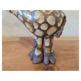 Vintage Giraffe theme Clay Pottery Figurine (Signed) by J.A. Hamilton (1981)