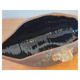 Vintage 1977 Hamilton Baking Dish (Signed) - Puffer Fish theme Earthenware Pottery / Clay / Farmhouse Folk Art style