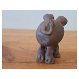 Vintage Pig theme Clay Pottery Figurine (Signed) by Hamilton (1981)