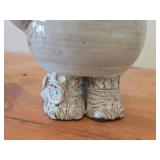 Vintage Elephant theme Clay Ceramic Tea Pot (Signed) by Hamilton (1981)