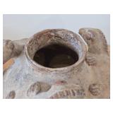 Lizard theme Hand-made Clay Pot Vase by Kel-Ha (Mexico)