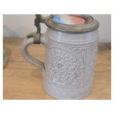 Vintage 6 1/2' Pottery Beer Stein (Germany)