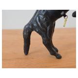 Vintage 8 1/2' Reaving Horse theme Paper-Mache Figurine
