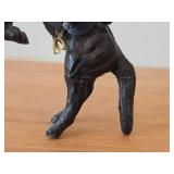 Vintage 8 1/2' Reaving Horse theme Paper-Mache Figurine