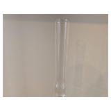Vintage Tryg 14' Petrol / Kerosene Table Lamp with Metal Base and Tall Glass Chimney