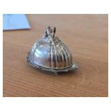 Peter Acquisto 36-grams (total) Sterling Silver Domed Serving Tray Dollhouse Miniature 2' x 1 1/4' x 1.24'