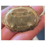 Peter Acquisto 36-grams (total) Sterling Silver Domed Serving Tray Dollhouse Miniature 2' x 1 1/4' x 1.24'