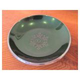 9-1/2' Dinner Plate and (3) 3'D Plates by Olden (Norway)