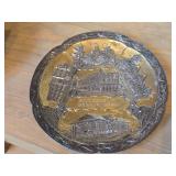 5-1/2' Bronze Souvenir Decorative Plate with Relief of Bemidji Minnesota