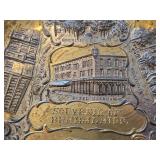 5-1/2' Bronze Souvenir Decorative Plate with Relief of Bemidji Minnesota